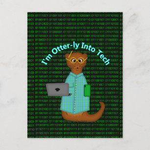 Carte Postale Je suis complètement sous le charme de la technolo