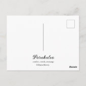 Carte Postale Je suis dans mon père Jean 14:20 (Dos)