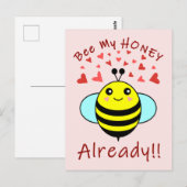 Carte Postale JE SUIS DÉJÀ MIEUX ! ! Abee mignonne (Devant / Derrière)