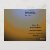 Carte Postale Je suis devenue folle des chauves-souris noires et (Dos)