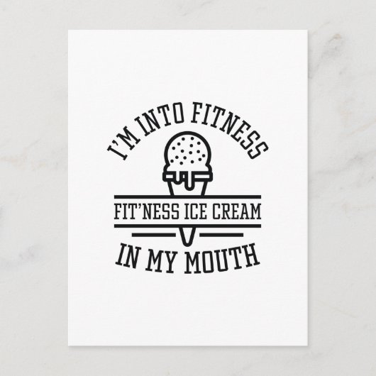 Carte Postale Je suis en forme (Devant)