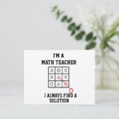 Carte Postale Je Suis Enseignant En Mathématiques Je Trouve Touj (Debout devant)