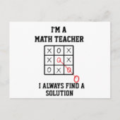 Carte Postale Je Suis Enseignant En Mathématiques Je Trouve Touj (Devant)