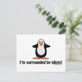 Carte Postale Je suis entouré d'idiots ! (Debout devant)