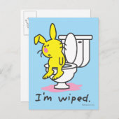 Carte Postale Je suis essuyé (Devant / Derrière)
