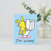 Carte Postale Je suis essuyé (Debout devant)