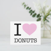 CARTE POSTALE JE SUIS FAN DE DONUTS (Debout devant)