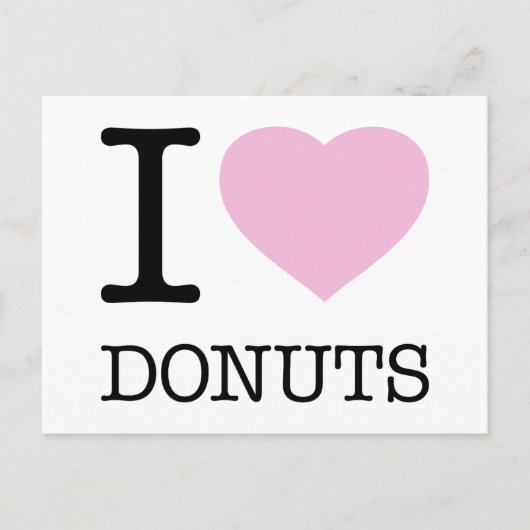 CARTE POSTALE JE SUIS FAN DE DONUTS (Devant)