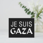 Carte Postale Je Suis Gaza (Debout devant)