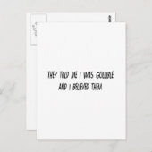 Carte Postale Je suis Gullible (Devant / Derrière)