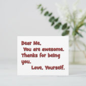 Carte Postale Je suis impressionnant (Debout devant)