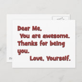 Carte Postale Je suis impressionnant (Devant / Derrière)