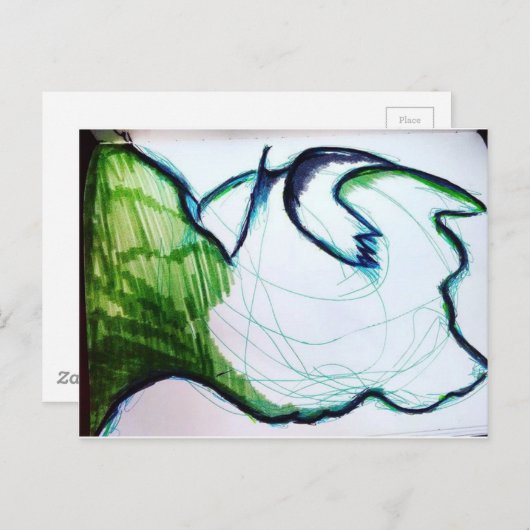 Carte Postale Je suis la chose plus étrange (Devant / Derrière)