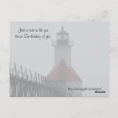 Carte Postale Je suis la Lumière... (Dos)