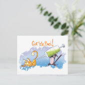 Carte Postale JE SUIS LÀ - REMETS-TOI BIEN ! par Jeff Willis Art (Debout devant)