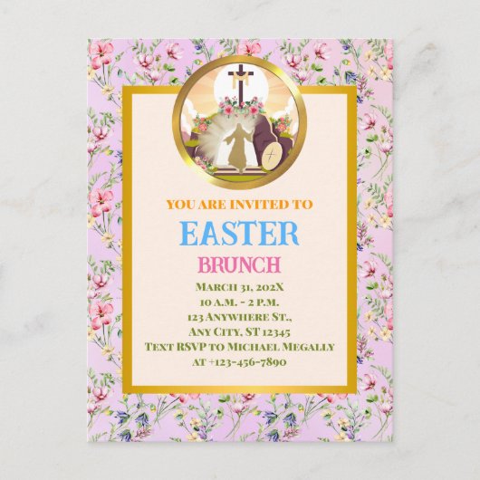 Carte Postale Je suis la résurrection et la vie (Devant)