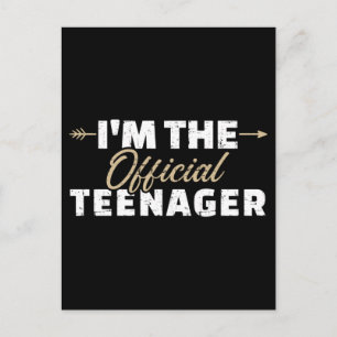 Carte Postale Je suis l'adolescent de 13 ans d'anniversaire