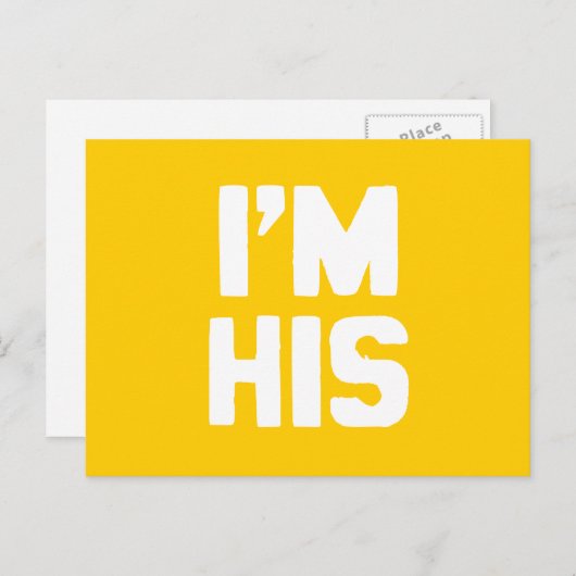 CARTE POSTALE JE SUIS LE (Devant / Derrière)