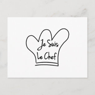 Carte Postale Je Suis Le Chef