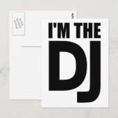 Carte Postale Je suis le DJ (Devant / Derrière)