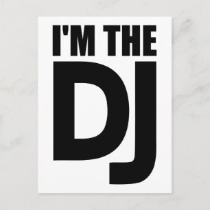 Carte Postale Je suis le DJ