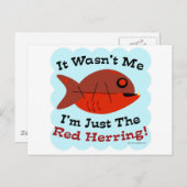 Carte Postale Je suis le Red Herring (Devant / Derrière)