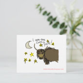 Carte Postale Je suis le yak cosmique (Debout devant)