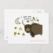 Carte Postale Je suis le yak cosmique (Devant / Derrière)