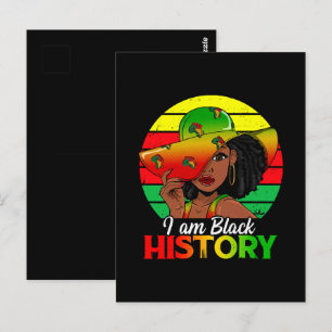 Carte Postale Je suis l'histoire noire Afrique Amérique