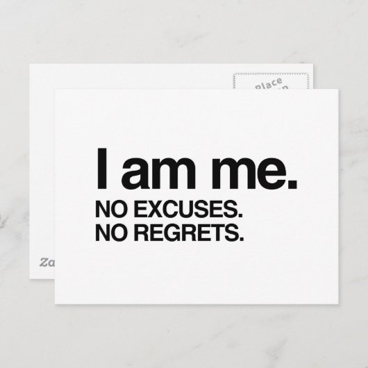 CARTE POSTALE JE SUIS MOI (Devant / Derrière)