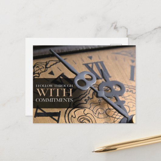 Carte Postale "Je suis" Motivation Affirmation (Devant/Arrière en situation)