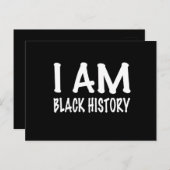 Carte Postale Je suis Noir (Devant / Derrière)