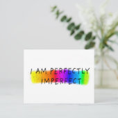 Carte Postale Je suis parfaitement imparfait (Debout devant)