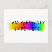 Carte Postale Je suis parfaitement imparfait (Devant)