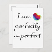 Carte Postale Je suis parfaitement imparfait (Devant / Derrière)