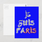 Carte Postale Je Suis Paris Art Print (Devant / Derrière)