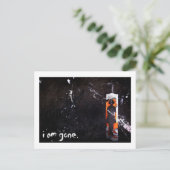 Carte Postale je suis parti. (Debout devant)