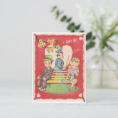 Carte Postale Je suis peut-être timide... (Debout devant)