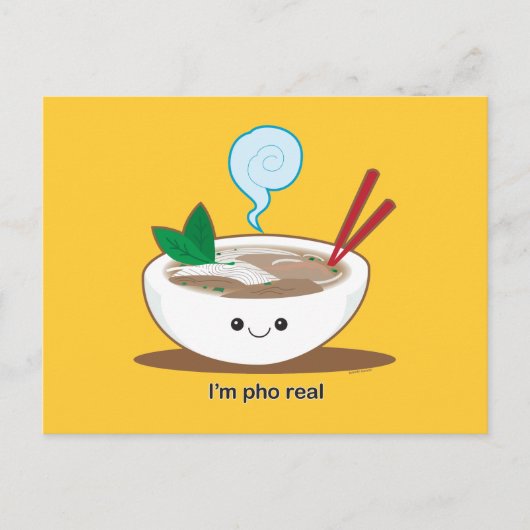 Carte Postale Je suis Pho vrai (Devant)