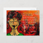 Carte Postale JE SUIS POEM Poscard (Devant / Derrière)