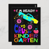 Carte Postale Je suis prêt à écraser la maternelle (Devant / Derrière)