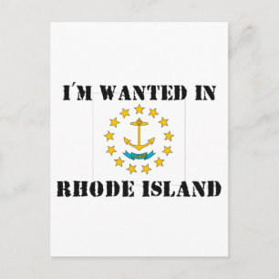 Carte Postale Je suis Recherché à Rhode Island