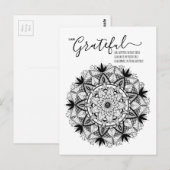 Carte Postale Je suis reconnaissant de l'affirmation et de l'int (Devant / Derrière)