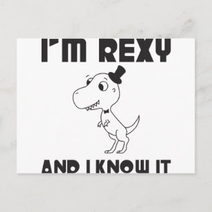 Carte Postale Je suis Rexy et je le sais