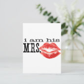 Carte Postale Je suis Sa Madame. (Debout devant)