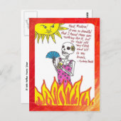 Carte Postale Je suis si chaud (Devant / Derrière)