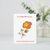 Carte Postale Je suis si heureux de vous avoir rencontré... (Debout devant)