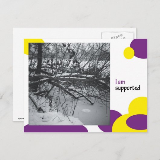 Carte Postale Je suis soutenu (Devant / Derrière)