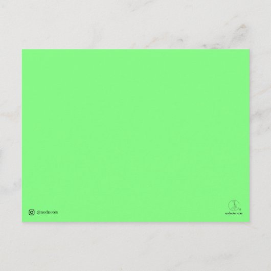 Carte Postale Je suis stupéfait de vous - Nod Notes (Dos)