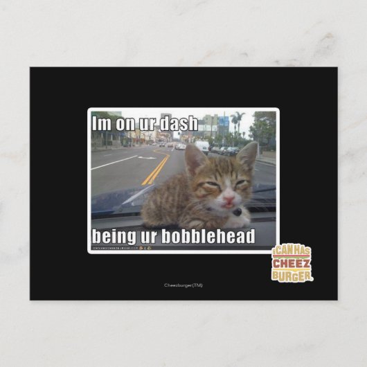 Carte Postale Je suis sur votre tiret (Devant)